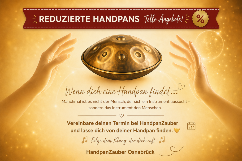 *Finde deine Handpan* Beratung Schnupperkurs und reduzierte Angebote